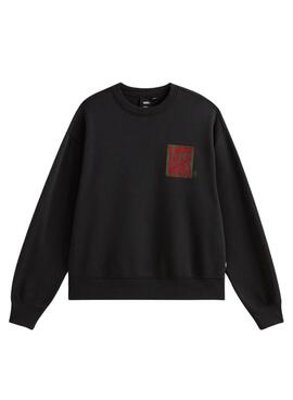Sweatshirt Vans Strech Stack schwarz für Herren
