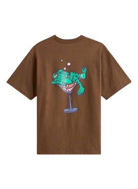 Vans Bar Hopper T-Shirt braun für Männer.