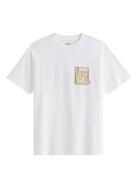 T-Shirt Vans Stretch Srack weiß für Herren.