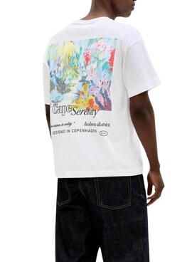 T-Shirt Jack and Jones Montauk weiß für Männer