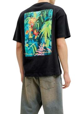 T-Shirt Jack and Jones Montauk Schwarz für Herren