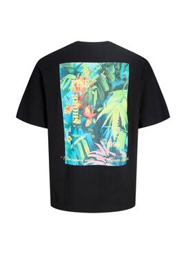 T-Shirt Jack and Jones Montauk Schwarz für Herren