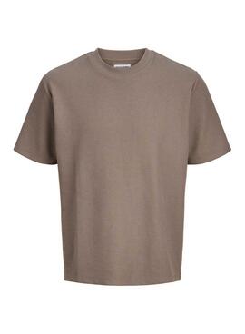 T-Shirt Jack and Jones Austin in Taupe für Herren