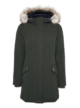 Tommy Jeans Parka Technical Grün Für Damen