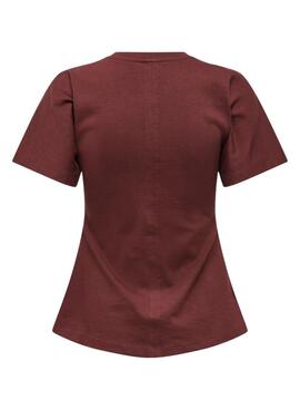 T-shirt Only Marie burgundy für Damen