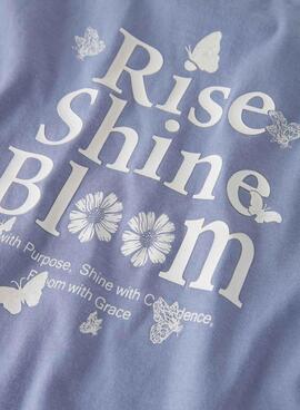 T-shirt Name It Futia blau für Mädchen.