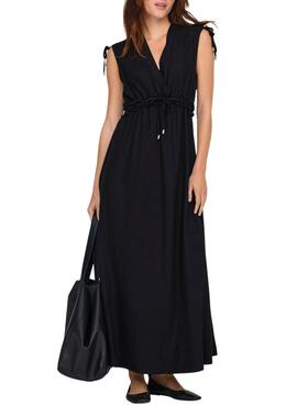 Schwarzes Only Goa Kleid für Damen.