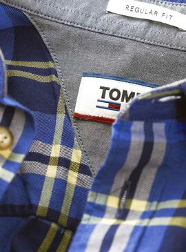 Hemd Tommy Jeans Essential Check Gelb Herren