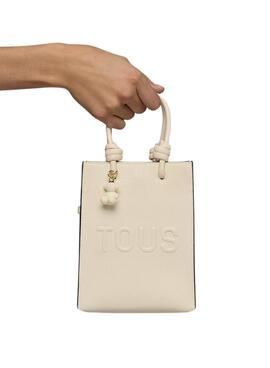 Handtasche Tous Mini Pop La Rue New beige für Damen