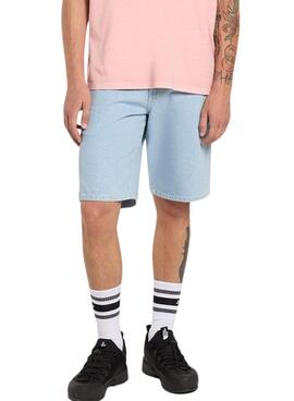 Bermudas Dickies Carpenter in hellem Denim für Herren.