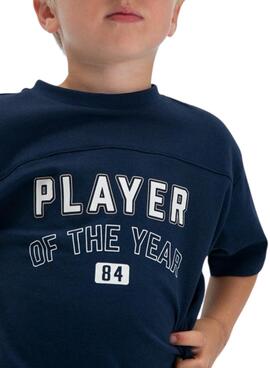 Set T-Shirt und Bermuda in Marineblau für Jungen