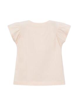 T-Shirt Mayoral Cowboy in pudrigem Rosa für Mädchen