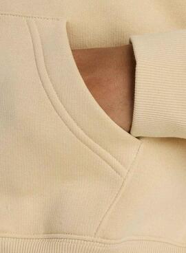 Sweatshirt New Balance Fleece Kamel für Damen