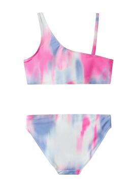Bikini Name It mit blauem und rosa Muster für Mädchen.