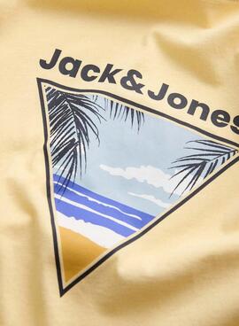 T-shirt Jack and Jones Perry gelb für Kinder