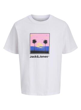 T-shirt Jack and Jones Perry weiß für Jungen
