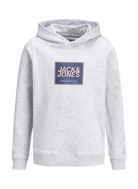 Sweatshirt Jack and Jones Rain grau für Jungen