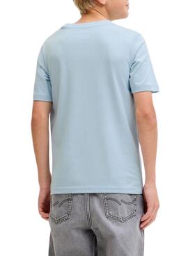 T-Shirt Jack and Jones Rain blau für Kinder.