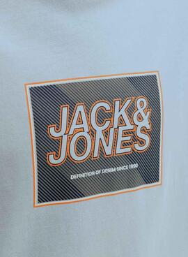 T-Shirt Jack and Jones Rain blau für Kinder.