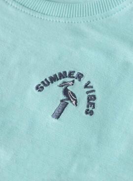 T-shirt Name It Flapz türkis für Jungen.