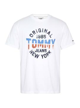 T-Shirt Tommy Jeans Essential Round Weiß