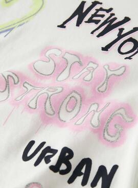 T-Shirt Name It Fosiaz weiß für Mädchen