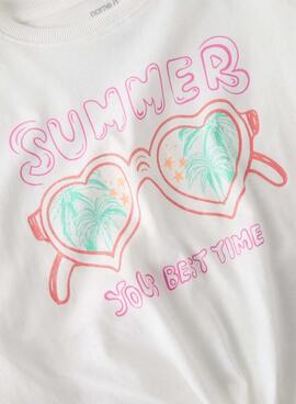 T-Shirt Name It Freya weiß für Mädchen