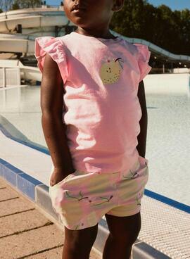 Kurze Hose Name It Filuaz mit Zitronenmuster für Mädchen