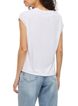 T-Shirt Vila Modal weiß für Damen