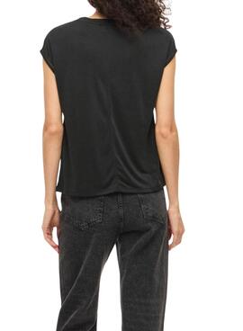 Damen-T-Shirt Vila Modal schwarz