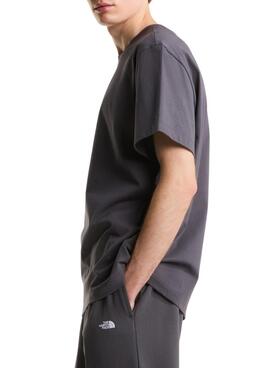 T-Shirt The North Face minimalistisches Anthrazit für Herren.