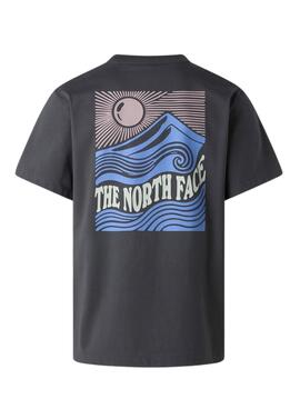 T-Shirt The North Face Mountain Anthrazit für Herren