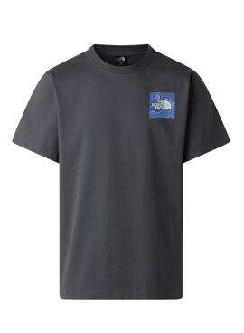 T-Shirt The North Face Mountain Anthrazit für Herren