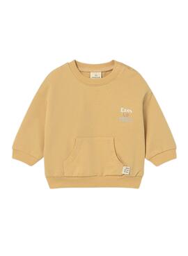 Sweatshirt Mayoral Ballons Senf für Baby