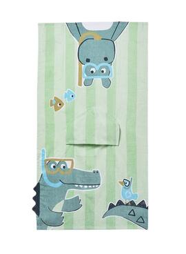 Bademantel Mayoral Krokodil Mintgrün für Babys