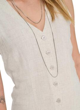 Kleid Only Siesta beige für Damen