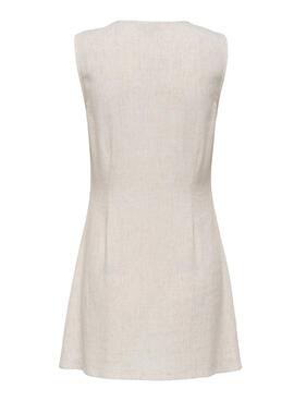 Kleid Only Siesta beige für Damen