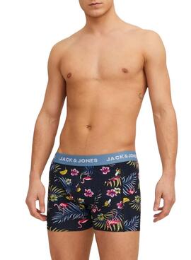 Pack Boxers Jack und Jones Flower Bird für Herren