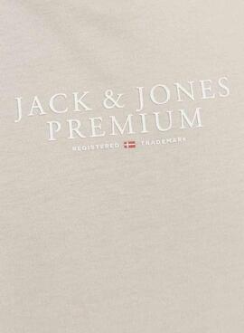 T-Shirt Jack and Jones Bluarchie grau für Herren