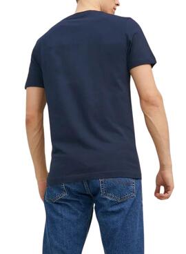T-shirt Jack and Jones Bluarchie navy blue for men