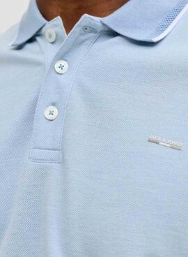 Polo Jack and Jones Bluealves blau für Herren.