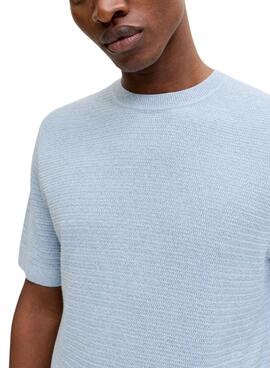 T-Shirt Jack and Jones Bluriley blau für Herren
