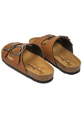 Sandalette Pepe Jeans anatomisch Bio Double Kansas braun für Kinder