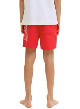 Badeshorts Jack and Jones Maui rot für Kinder