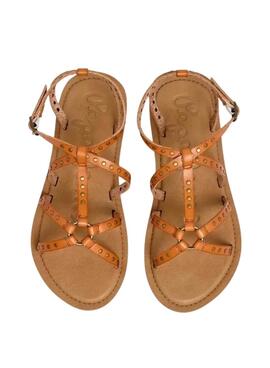 Sandalette Pepe Jeans Rio Studs Braun für Damen