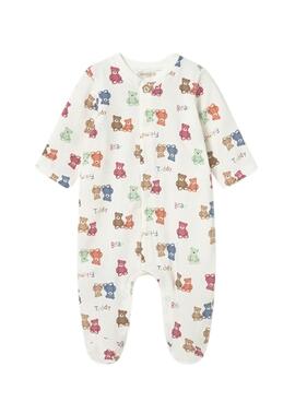 Pack Mayoral zwei Strampler mit bunten Bären für Babys.