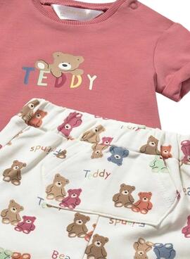 Teddybär-Set Mayoral in Rosa für Babys