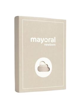 Strampler Mayoral in zweifarbigem Natur- und Beigeton für Babys