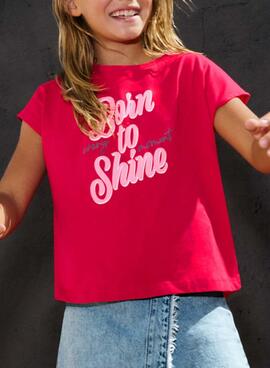 T-shirt Mayoral Shine in pink for girls