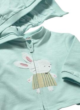 Set aus 3 Teilen Mayoral Trainingsanzug in Grün für Neugeborene